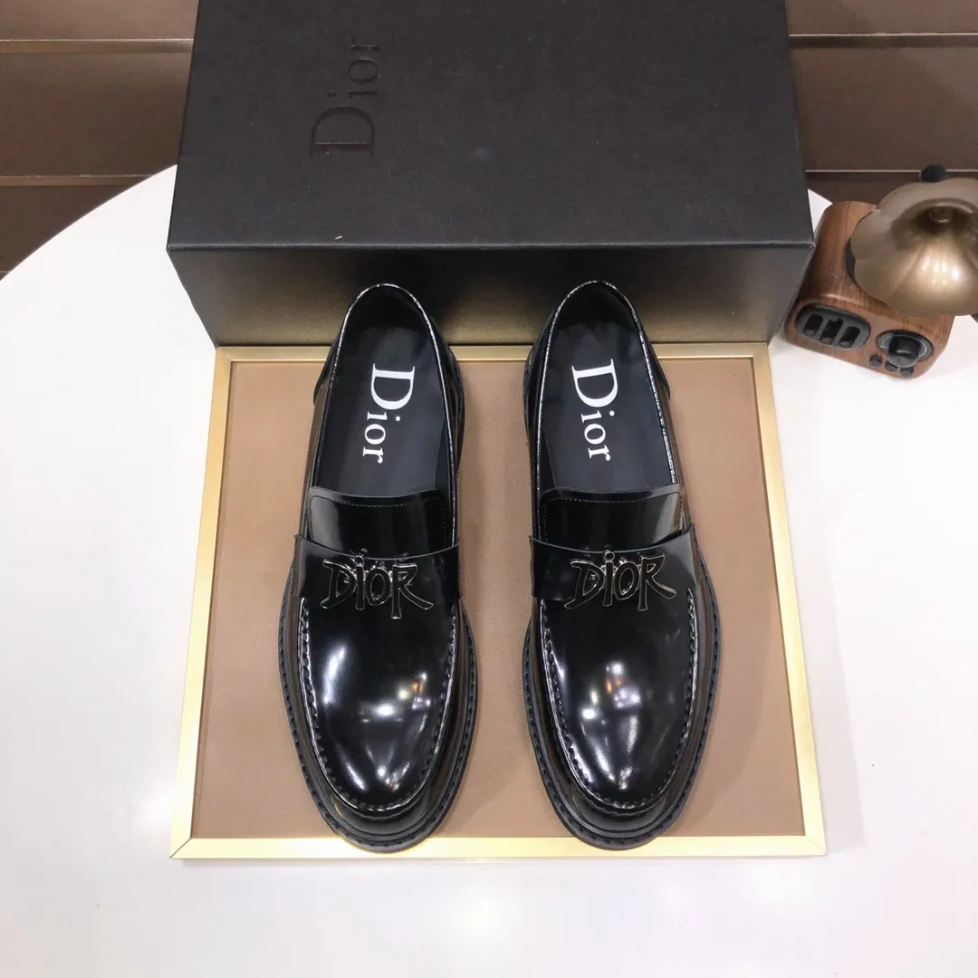 Men's shoes 💰680💰[Dior] (water-dyed cowhide lining) Dior original 1:1 high-quality factory, imported original materials, imported version of raw cowhide, water-dyed cowhide lining, original TPU outsole, code number: 38-44